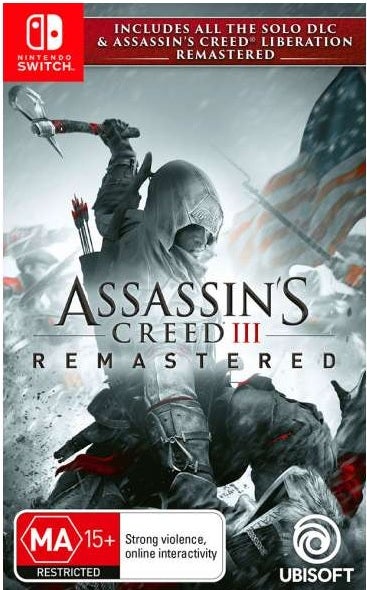 Ubisoft Assassins Creed 3 Remastered Refurbished Nintendo Switch Game